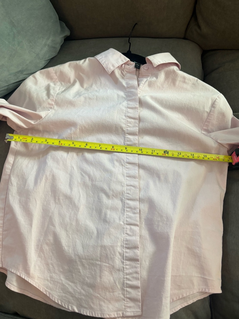 Express Pale Pink Collared Button-Down - Picture 5 of 9